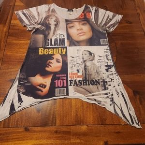 Jostar Women's City Glam Beauty  Fashion Tunic Top Size XL